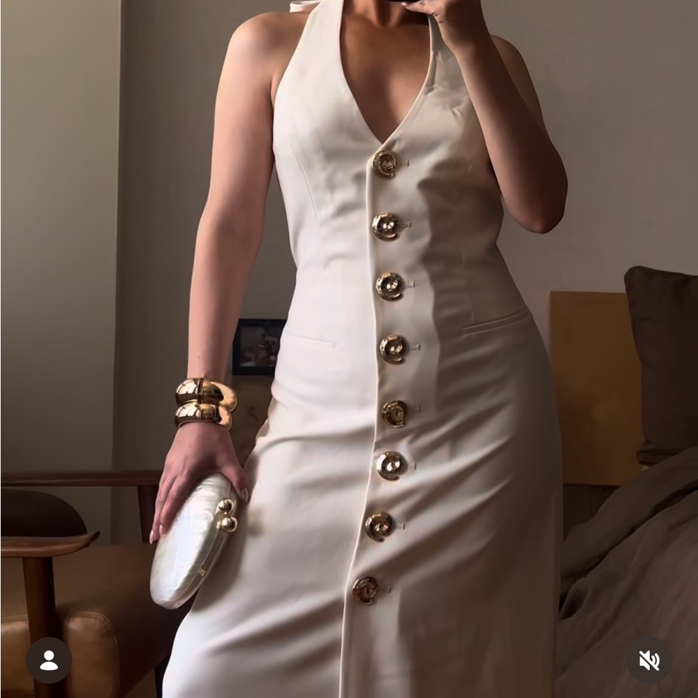 Wolf gang • idira maxi dress in ivory - XS - Picture 3 of 12